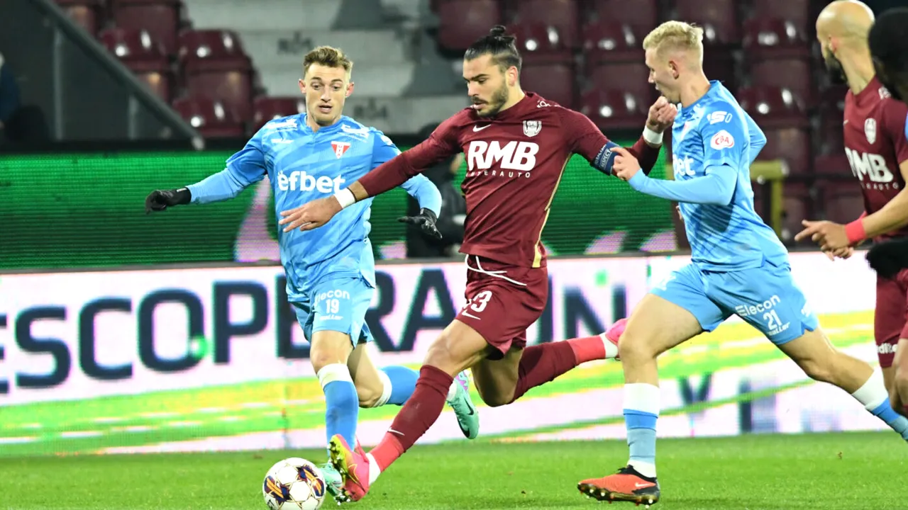 CFR Cluj - UTA Arad 0-0, în etapa a 17-a din Superliga | Mircea Rednic se întoarce cu un punct de pe terenul fostei campioane! Ardelenii ratează ocazia de a urca pe primul loc