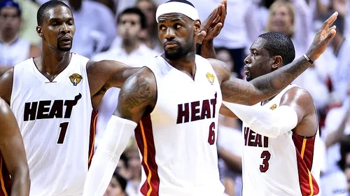 Trei mari și toți trei! Heat egalează situația din nou în finala NBA!