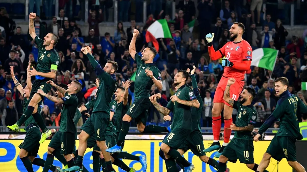 Squadra Azzurra s-a întors! Italia se califică ”en fanfare” la Euro, după ce s-a distrat cu Grecia pe Olimpico