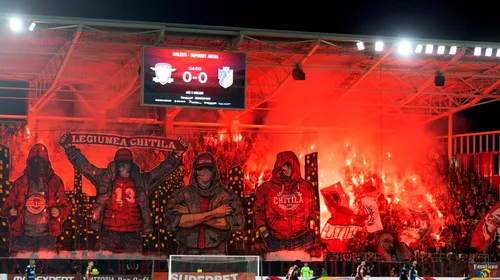 Scenografie spectaculoasă în startul meciului Rapid – FC Botoșani! Ce au afișat suporterii giuleșteni | FOTO