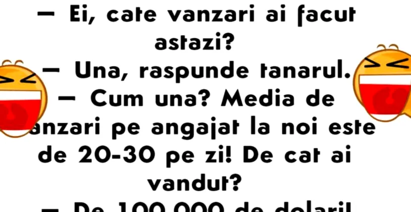 Bancul zilei: un tânăr merge la un supermarket să se angajeze