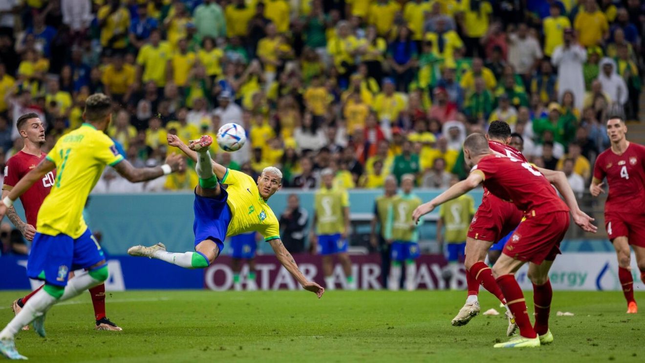 Golul lui Richarlison din Brazilia - Serbia care a pornit samba în Qatar! Atacantul și-a exasperat coechipierii la antrenamente cu această execuție | VIDEO