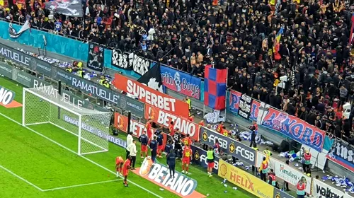 Suporterii din Peluza Nord i-au pedepsit pe jucătorii de la FCSB după înfrângerea cu Rapid! Ce s-a întâmplat la finalul partidei de pe Arena Națională