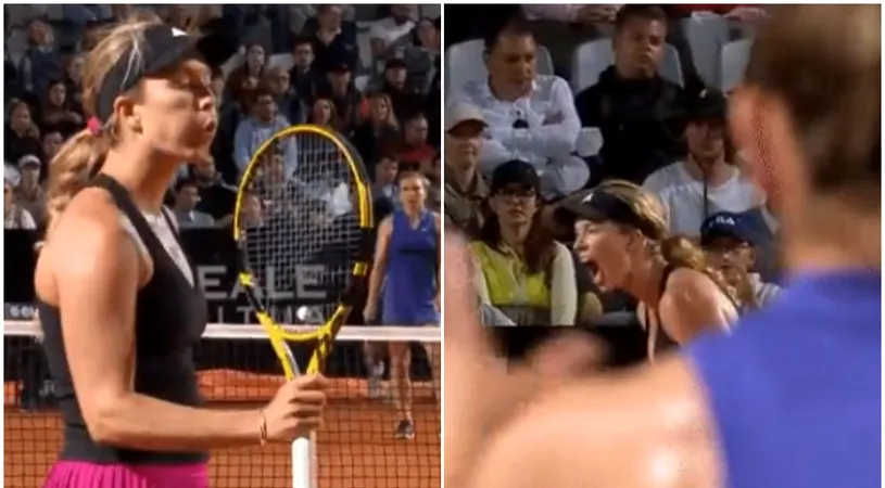 Danielle Collins, reacții provocatoare în fața Simonei Halep! Faze rar întâlnite pe terenurile de tenis | VIDEO