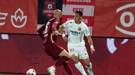 Fază controversată în Hermannstadt - CFR Cluj! Gol anulat de VAR pentru  sibieni, după un moment incredibil - Antena Sport