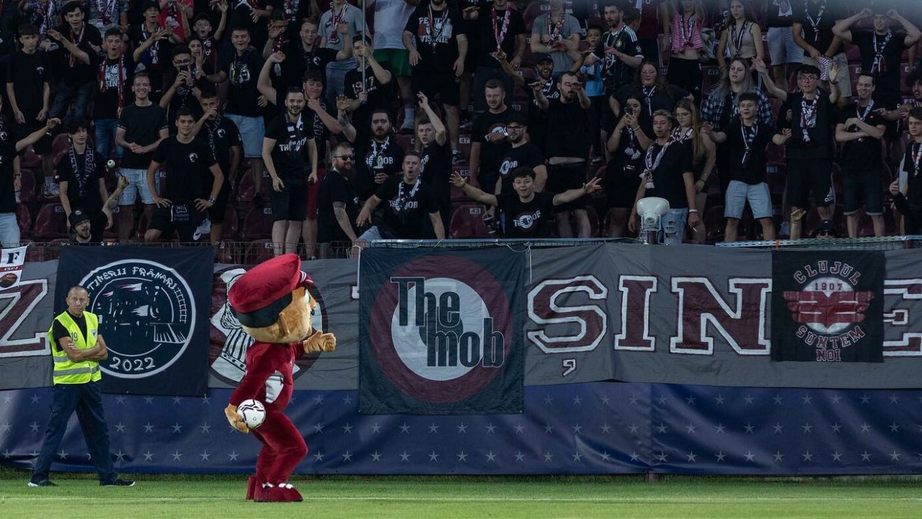 Cefi, mascota celor de la CFR Cluj, motiv de scandal între români și maghiari! Cum au reacționat ultrașii radicali când au văzut ce are pe piept