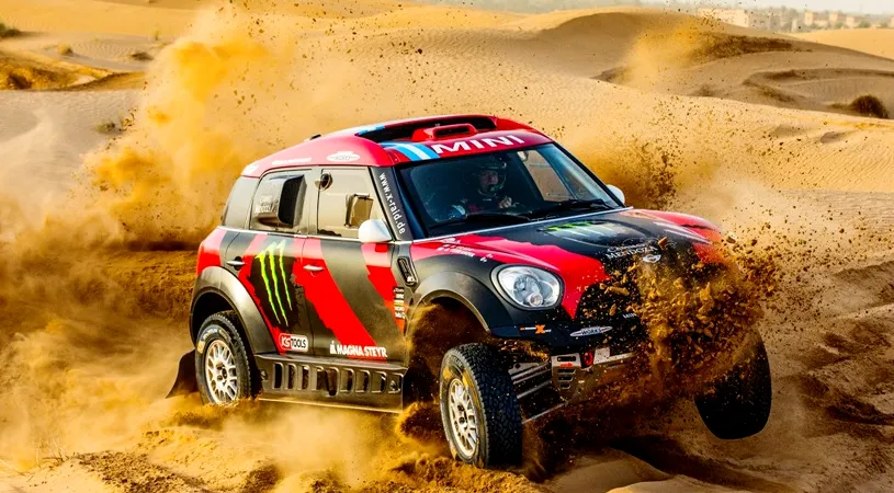 Mini trimite opt mașini la Raliul Dakar 2015. România va avea un reprezentant la clasa moto
