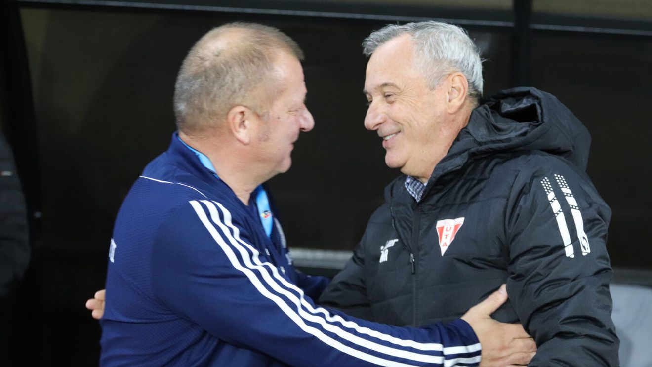 „Puriul” Mircea Rednic se dă mai modern în fotbal decât Dorinel Munteanu, adversarul cu șase ani mai tânăr, înainte de UTA - Oțelul: „Să vedem acum o filosofie pe model vechi și o filosofie pe model nou”