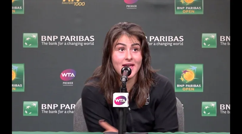 Gafă jenantă la turneul de la Miami: Bianca Andreescu, confundată cu o altă jucătoare la conferinţa de presă! Ce a putut să o întrebe un reporter