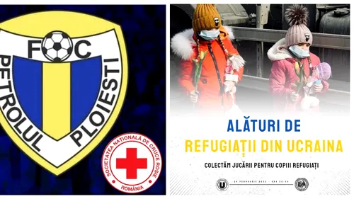 Petrolul și ”U” Cluj au demarat campanii prin care să ajute Ucraina sau refugiați din țara vecină invadată de Rusia. Anunțurile celor două cluburi pentru suporteri