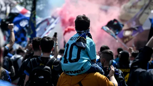 Sărbătoare la Milano! Mii de oameni au ieșit pe străzi, după ce Inter a ridicat trofeul de campioană | FOTO