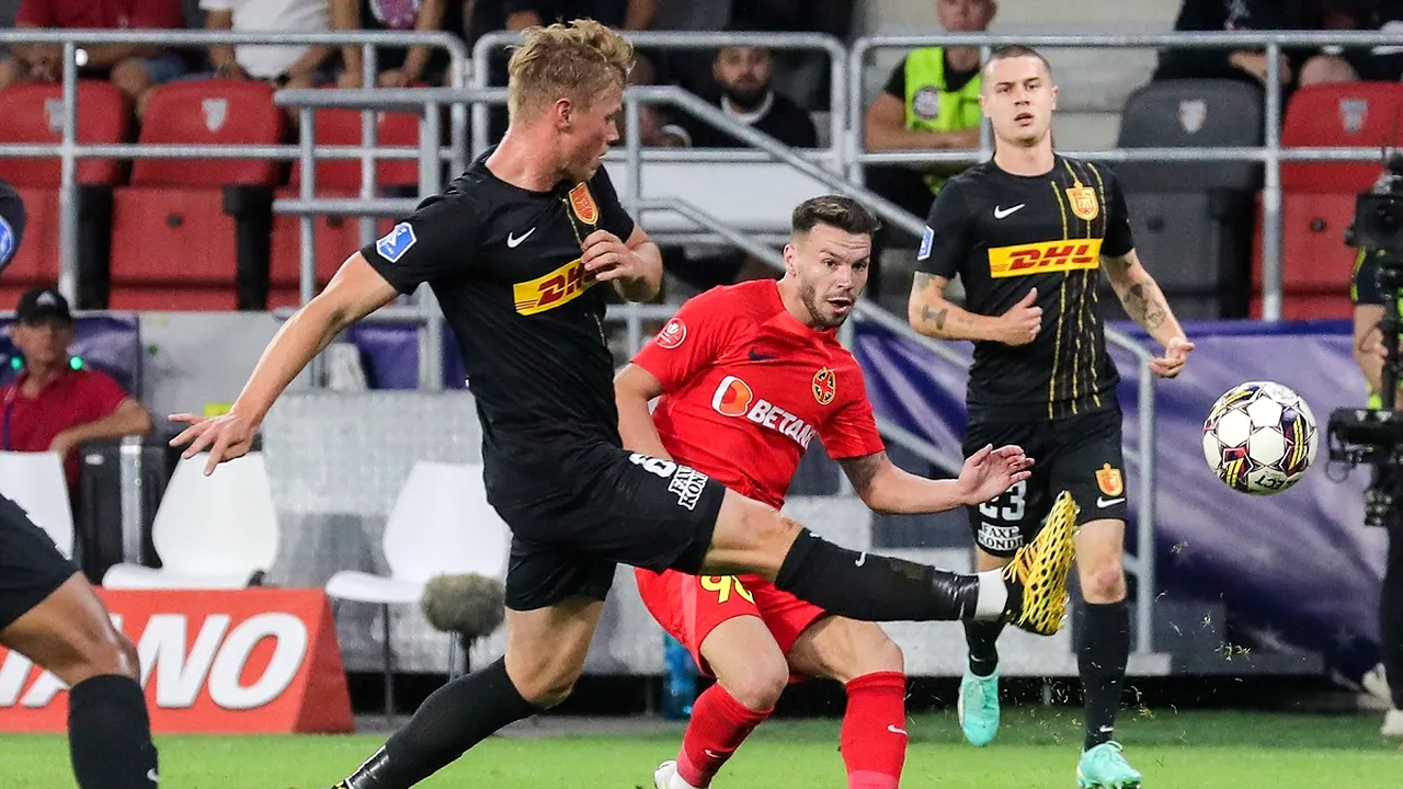Vești groaznice pentru FCSB, înaintea returului cu Nordsjaelland: danezii s-au impus cu 5-0 în deplasare împotriva fostei adversare a lui CFR Cluj și au procentaj maxim în campionat!
