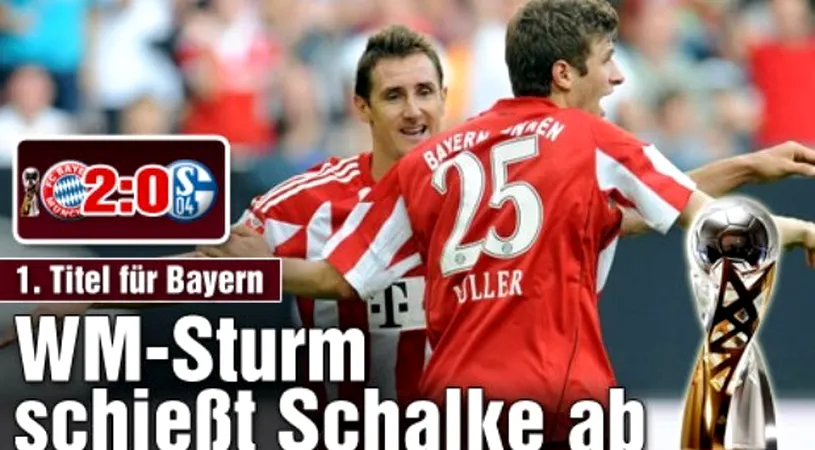 VIDEO** Bayern l-a lăsat pe Raul fără primul titlu cu Schalke: Muller și Klose au câștigat Supercupa