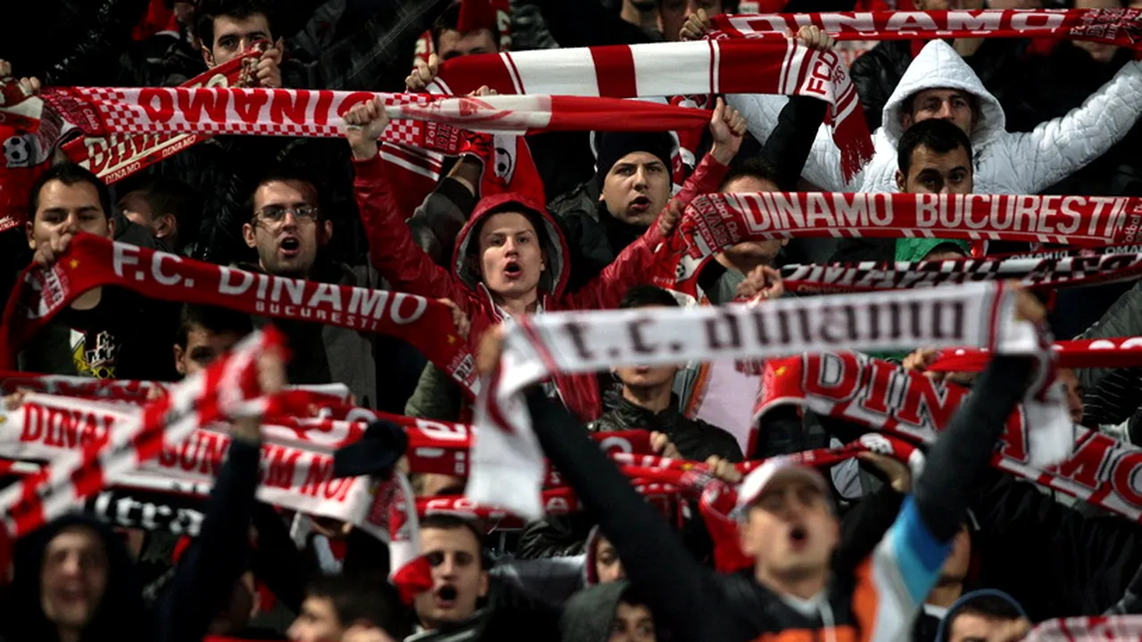 Fanii lui Dinamo i-au aplaudat pe cei 30 de suporteri veniți să susțină Academica Clinceni în 