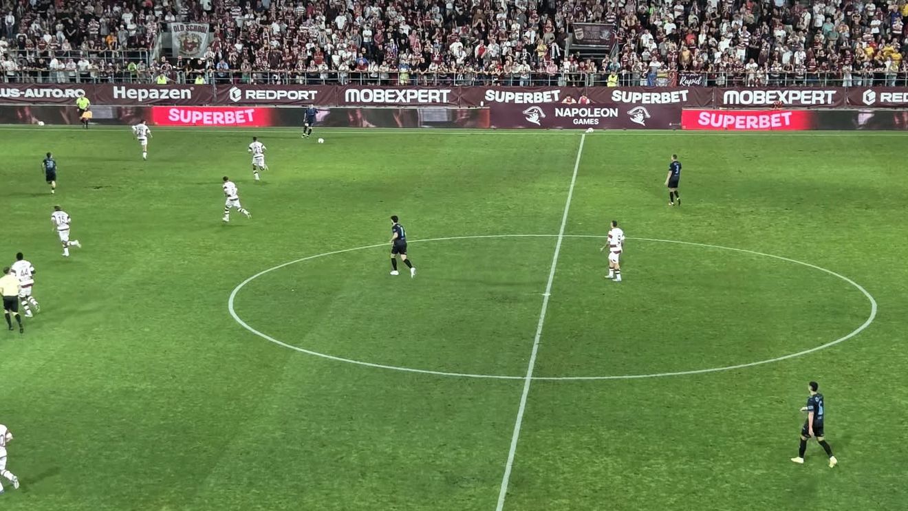 Rapid – Universitatea Craiova se joacă în etapa 7 din Superliga. Echipa lui Filipe Coelho ține gazdele în propria jumătate de teren