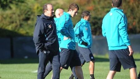 FOTO** Alibec, umăr la umăr cu Sneijder și Zanetti! Românul se pregătește sub atenția lui Rafa Benitez