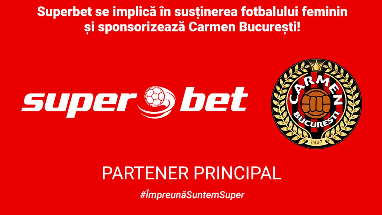 Superbet devine prima agenție de pariuri din România care sponsorizează o echipă de fotbal feminin