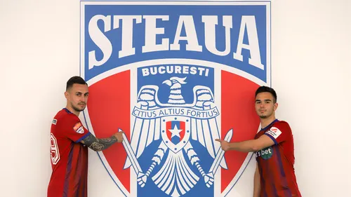 OFICIAL | Steaua a anunțat încă două achiziții! Un atacant de la Astra și fiul lui Narcis Răducan au semnat cu clubul din Ghencea