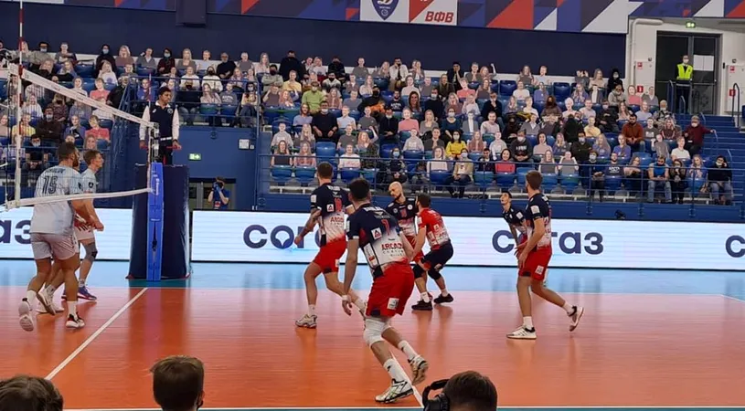 Volei masculin: Arcada Galați, spulberată de Dinamo Moscova, locul 3 în Superliga Rusiei, în Cupa CEV!