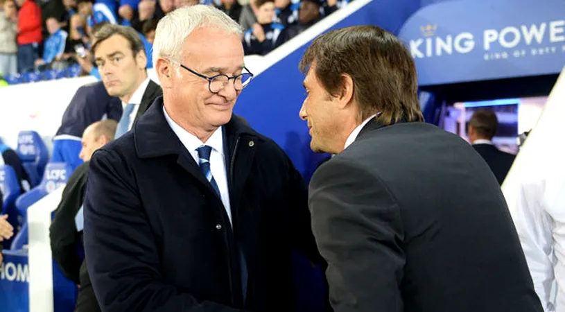 Antrenorii din Premier League fac front comun pentru Ranieri! Ce a spus Antonio Conte după demiterea care a uimit lumea fotbalului