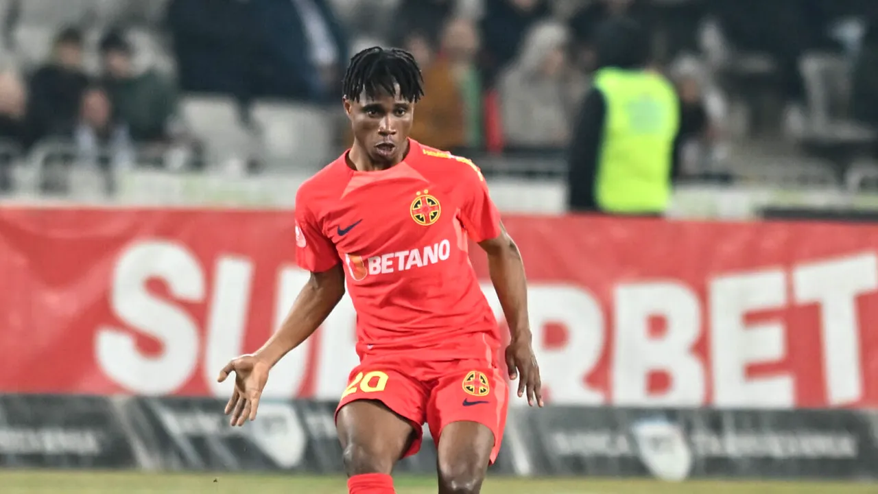 Nana Antwi, eliminat după 18 minute în primul meci ca titular la FCSB! Africanul a început să plângă pe teren, după ce a văzut cartonașul roșu: decizia a venit din camera VAR