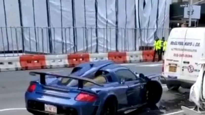 VIDEO / Și-a distrus bolidul Porsche de 750.000 de dolari și alte 4 mașini, deși străzile sunt pustii din cauza coronavirusului