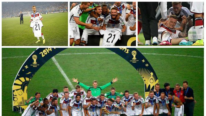 FOTO | Gotze, gest superb după finala CM 2014. Nu l-a uitat pe Reus la ceremonia de decernare a trofeului