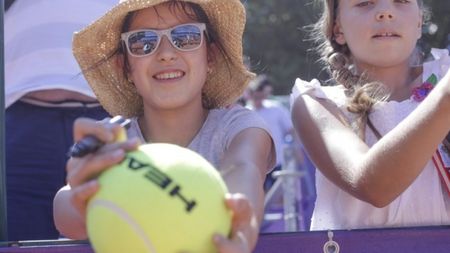 FOTO | Când cei mici iau cu asalt Centralul. "Kid's Day" la BRD Bucharest Open și surpriza Anei Bogdan