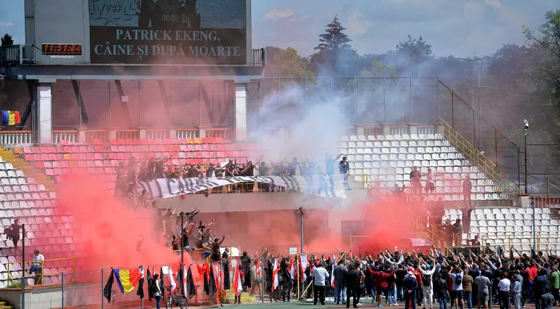 GALERIE FOTO | Lacrimile dinamoviștilor. Jucătorii și suporterii și-au luat rămas bun de la Patrick Ekeng pe stadionul din Ștefan cel Mare