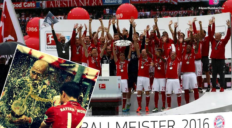 A început petrecerea la Munchen! VIDEO | Sărbătoarea lui Bayern pentru al 26-lea titlu din istorie. Ce i-a făcut Xabi Alonso lui Guardiola