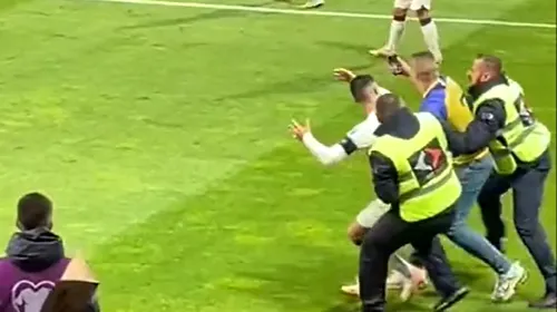Momente de panică la Bosnia – Portugalia, cu Ronaldo în prim-plan! Starul lusitan a fost atacat de un fan și a fost aproape să fie chiar accidentat de acesta! | VIDEO