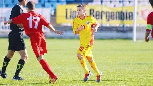 Cea mai mică națională a câștigat categoric primul meci internațional: România U15 - Moldova U15, scor 5-1. Un jucător evoluează la Real Madrid