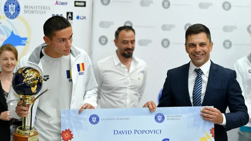Adevărul despre premiul primit de David Popovici de la Guvernul României! Ce s-a întâmplat, de fapt, după ce a luat 200.000 de euro: „S-a creat un precedent”