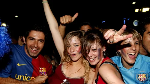 FOTO** Zeci de mii de fani ai Barcelonei au sărbătorit în Spania și Italia câștigarea Ligii Campionilor!