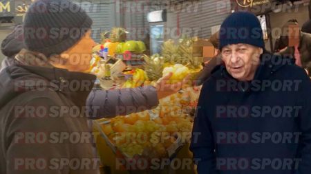 Imaginile finalului de an cu Mircea Lucescu la piață. Selecționerul României s-a tocmit la fructe și legume. FOTO EXCLUSIV