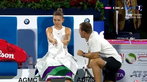 Simona Halep, derutată în finala de la Dubai! A cerut de trei ori ajutorul antrenorului: „E aiurea ce îmi zici! Trebuie să mă lupt deștept”. Ce i-a spus Artemon Apostu Efremov