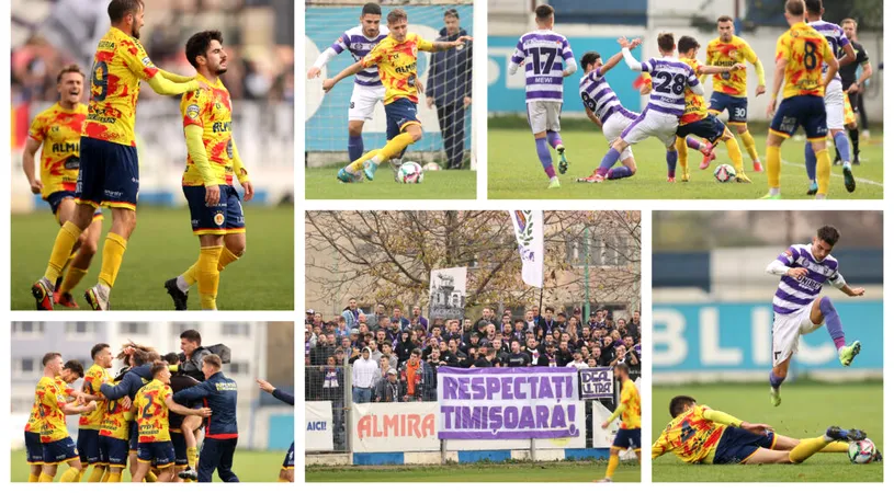 Ripensia s-a impus după o execuție de maestru a lui Mihai Ene în derby-ul cu Poli Timișoara. Galeria i-a înjurat pe alb-violeți minute în șir la final