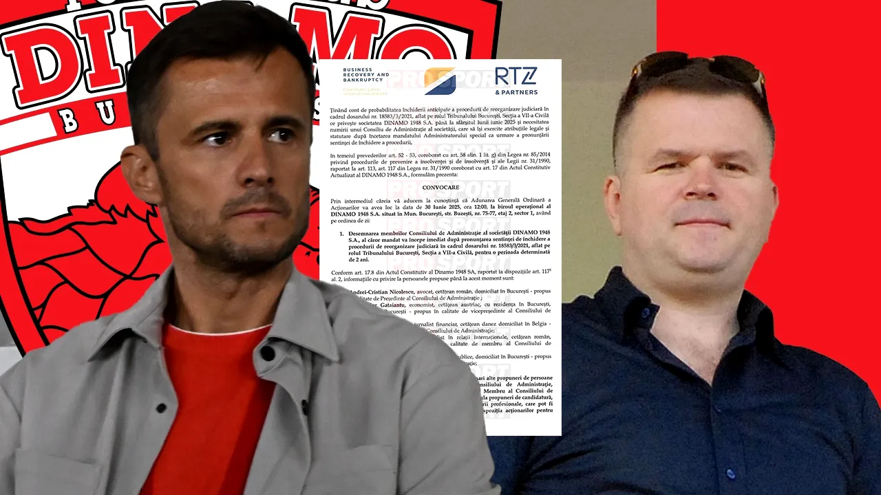 Nume surpriză în viitoarea conducere a lui Dinamo: un avocat, un jurnalist, doi economiști și un șef de galerie specialist în relații publice. Până atunci, Vasile Șiman s-a adresat din nou Instanței. EXCLUSIV