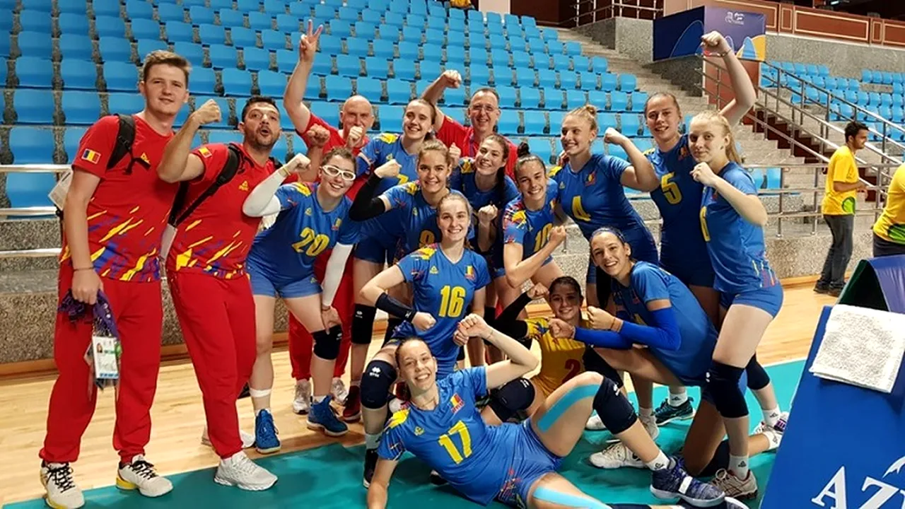 Echipa națională de volei feminin a României s-a calificat în finala de la Baku 2019