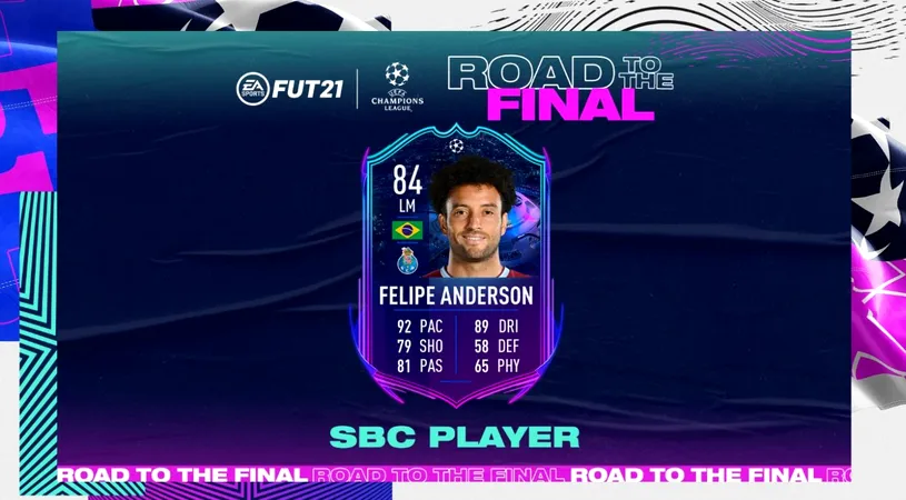 Felipe Anderson primește un super card în FIFA 21! Ce atribute a primit jucătoru din partea EA Sports