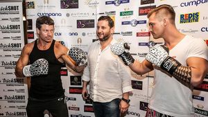 Benny Adegbuyi și Bogdan Stoica s-au duelat cu un star de la Hollywood la masa de skandenberg