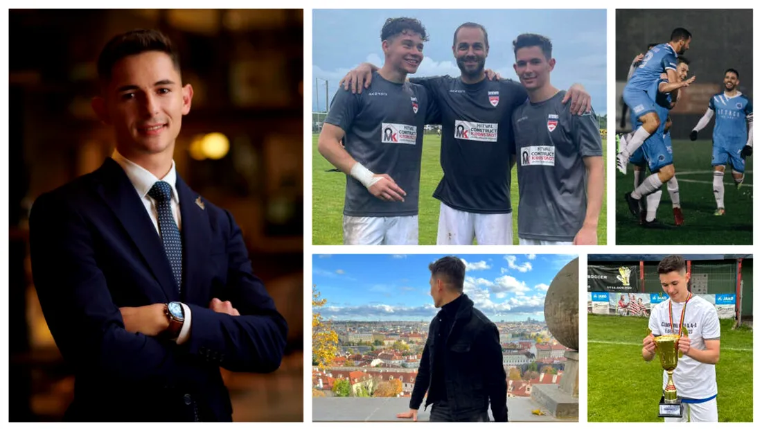 Lupu de Praga! Un tânăr brașovean care în vară promova în Liga 3 a ajuns să lucreze și să joace fotbal la Praga, unde a marcat golul anului în Cehia! ”Colegii și-au pus mâinile în cap!”