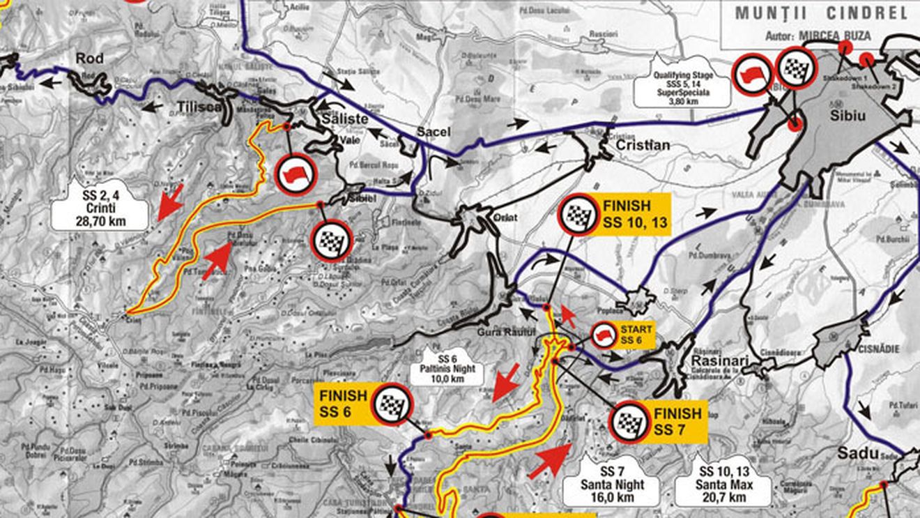 De azi încep înscrierile la Raliul Sibiului 2013! 228 kilometri împărțiți în 14 probe speciale