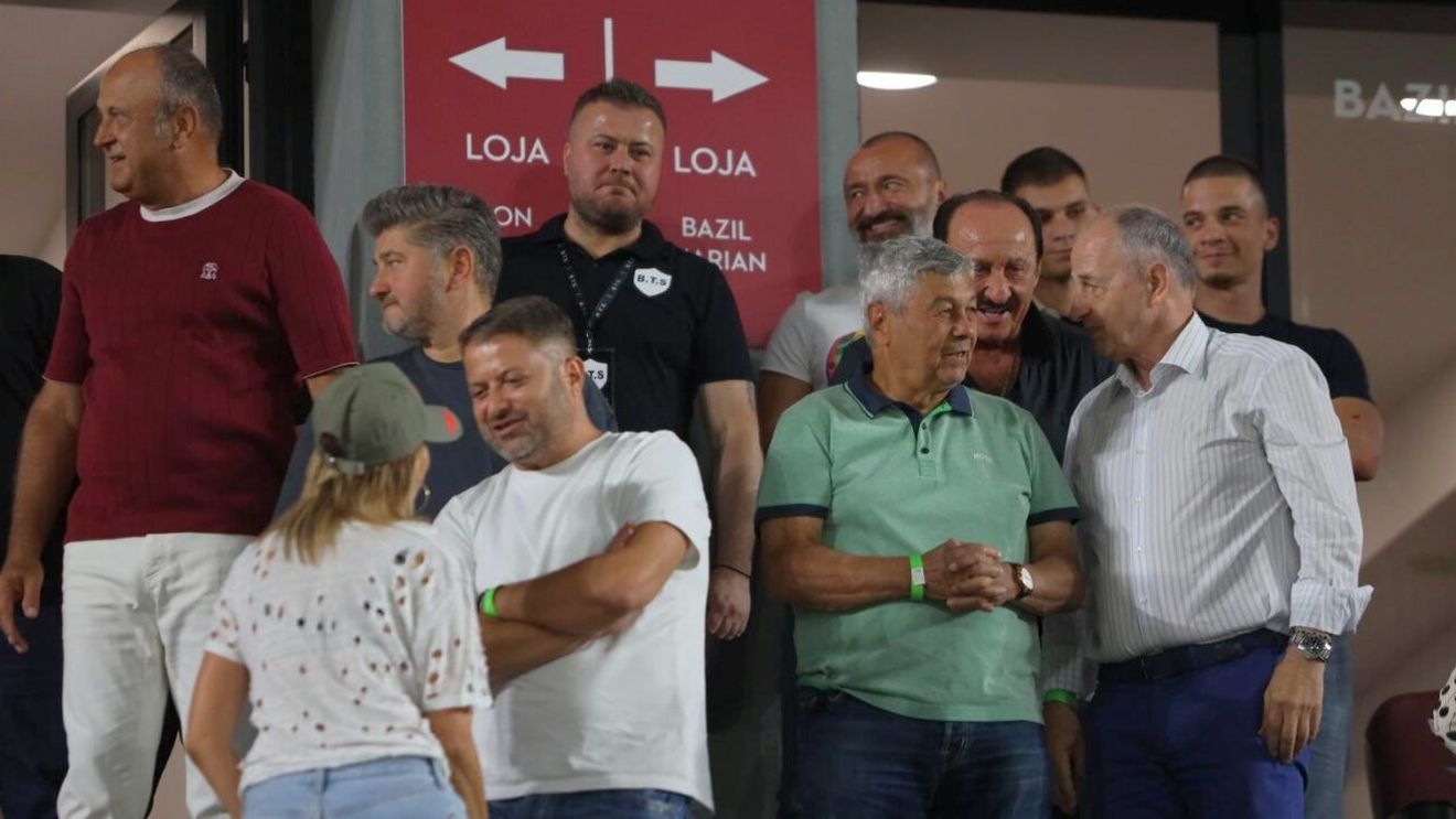 Mircea Lucescu, spectator de lux la Rapid - Petrolul Ploiești! Prezent în Giulești alături de Dan Șucu, Nicolae Cristescu și Mircea Geoană | FOTO