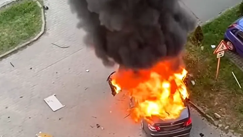 VIDEO / Detalii șocante despre omul de afaceri mort în mașina care a explodat la Arad. Ce spune SRI