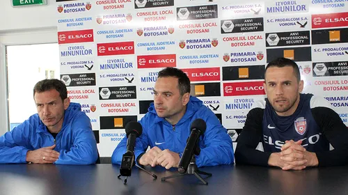 ACS Poli Timișoara, primul test pentru Alin Bordeanu ca antrenor al lui FC Botoșani: „Nu vreau să ne gândim la un egal. De acum ne gândim doar la victorii”