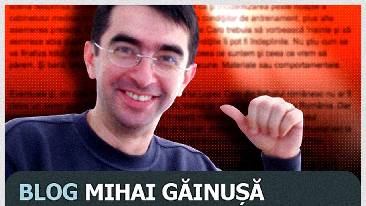 Opinie Mihai Găinușă: Moțiunea calificării