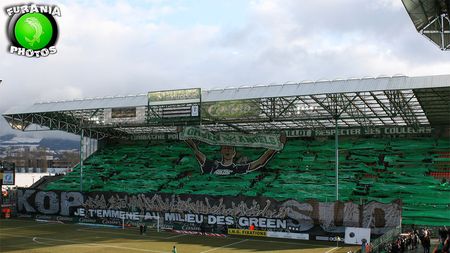FOTO SPECTACULOS** "Îngerii verzi" i-au dat aripi lui Bănel! Fanii lui St. Etienne au făcut senzație în tribune