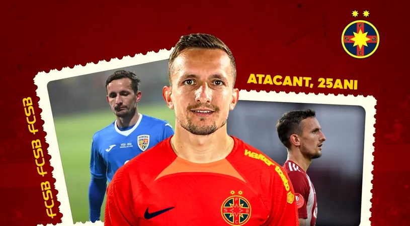 FCSB l-a prezentat oficial pe Marius Ștefănescu! Ce număr va purta fotbalistul pentru care Gigi Becali a scos din buzunar 1,3 milioane de euro