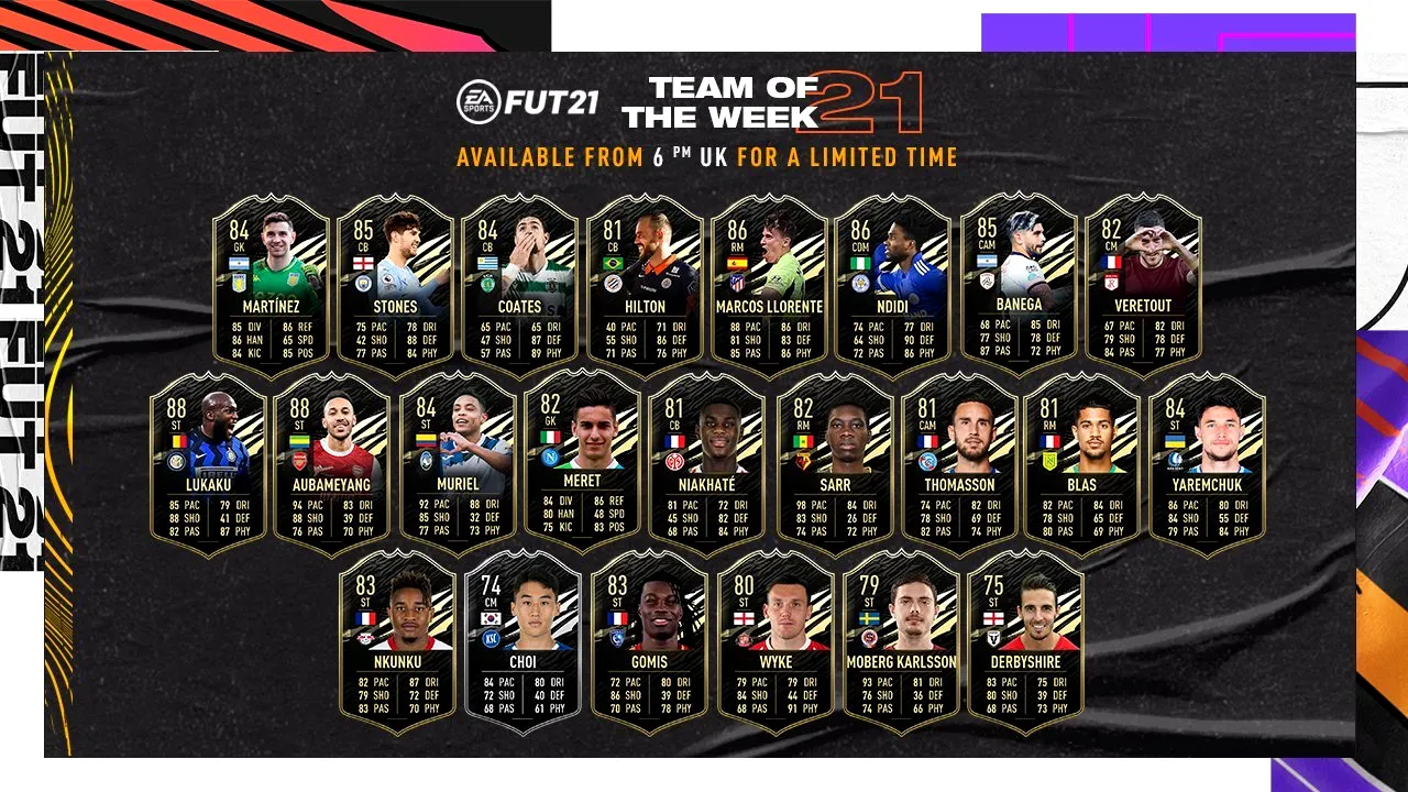 Evenimente în FIFA 21. Team Of The Week ajunge la ediția cu numărul 21 în Ultimate Team! Ce jucători se află în componența echipei